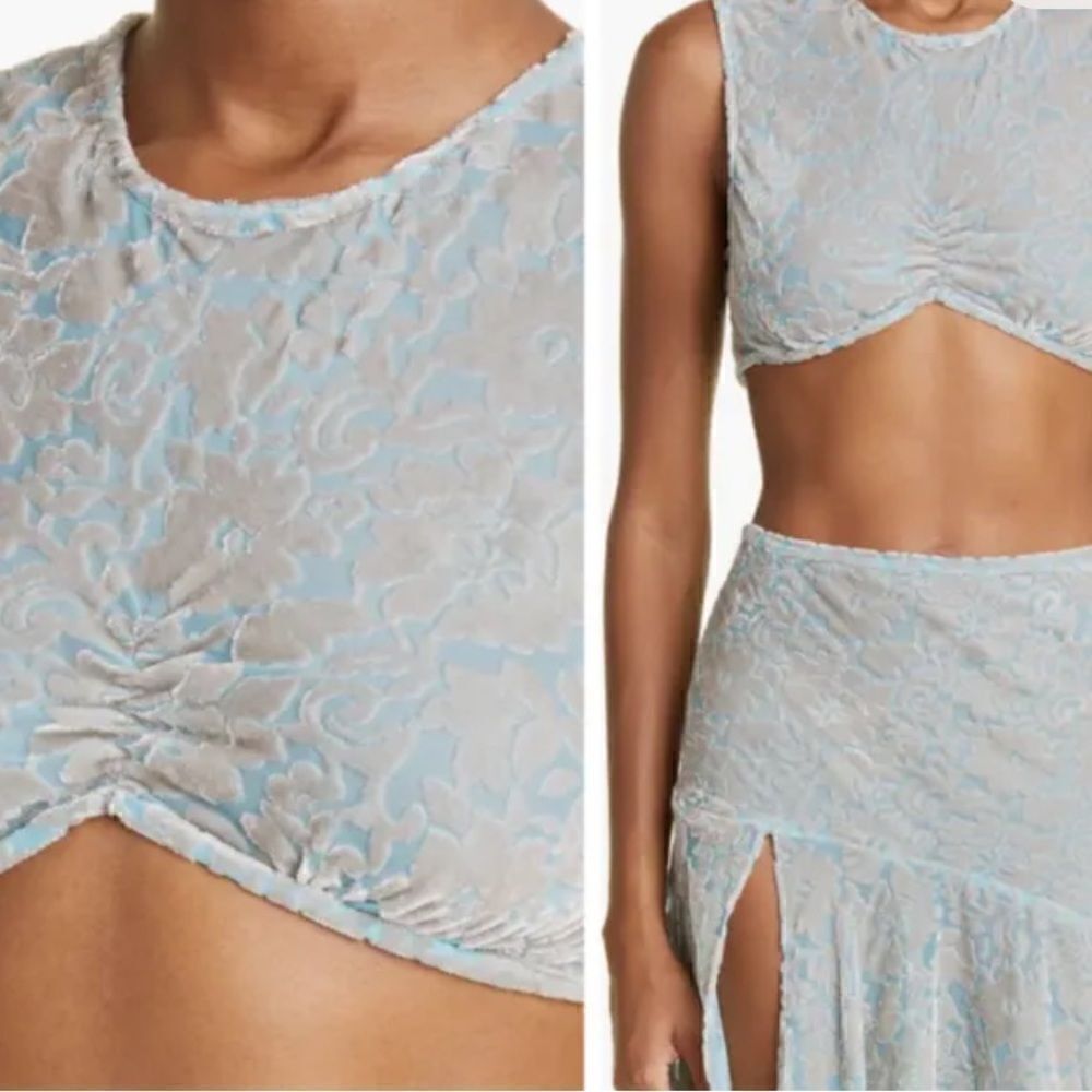 NWT COLLINA STRADA Monte Carlo Print Crop Medium $275